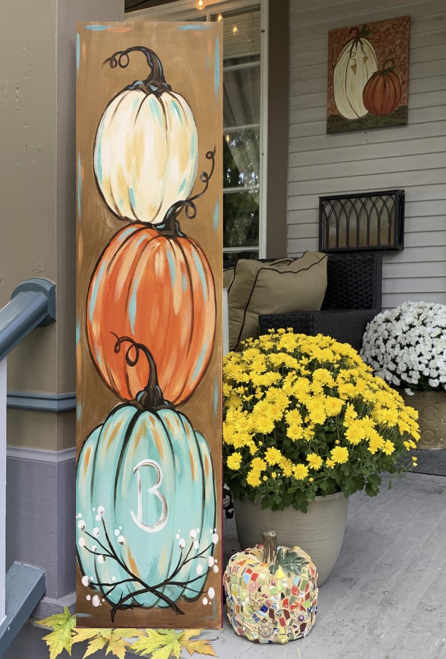 Paint on Wooden Porch Leaner or 10x30 canvas